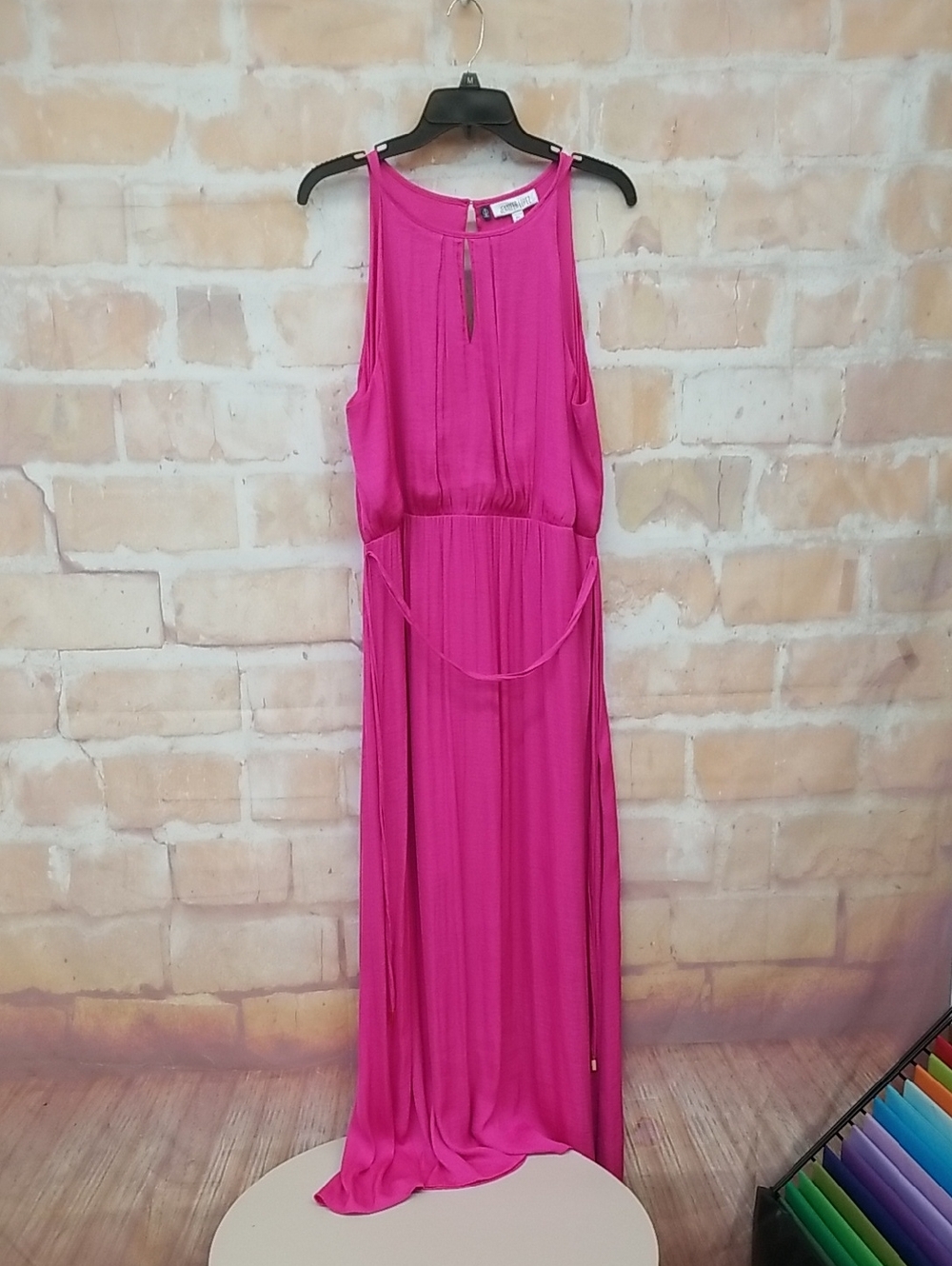 Jennifer Lopez Fuchsia Sleeveless Maxi Dress